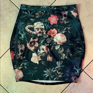 Black milk velvet pencil skirt